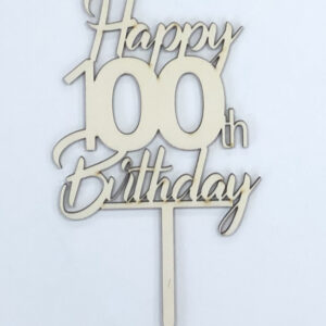 Special age handmade wooden cake toppers