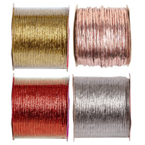 Metallic paper covered 2mm wire