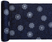 Velvet table runner with Festive design