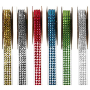 Sparkling diamante self adhesive strip