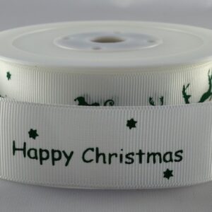Christmas ribbon with Festive print