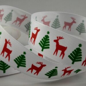 Christmas ribbon with Festive print