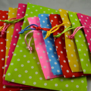 Fabric drawstring gift bag