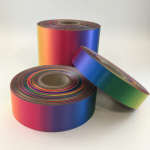 Rainbow Ombre satin ribbon