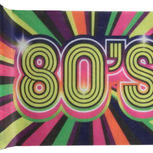 Multi colour "80's" table runner