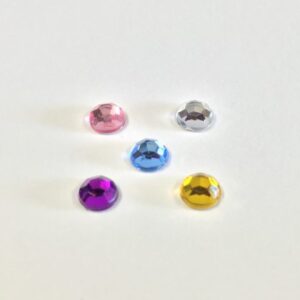 5mm Round Crystal Gems Self Adhesive