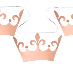 Princess style rose gold bunting 20 flags 600cm long