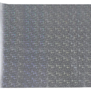 Silver sparkle holographic look table runner 27cm x 3m